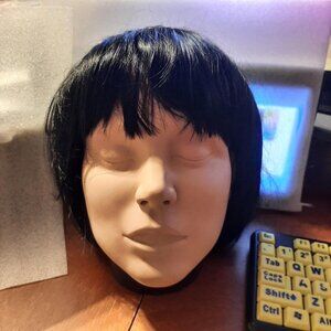 NEW ! Onedor Short Straight 100% Human Hair r Black